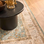 Tapis salon vintage - Turquoise - Collection Ottoman OTTOMAN