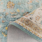 Tapis salon vintage - Turquoise - Collection Ottoman OTTOMAN