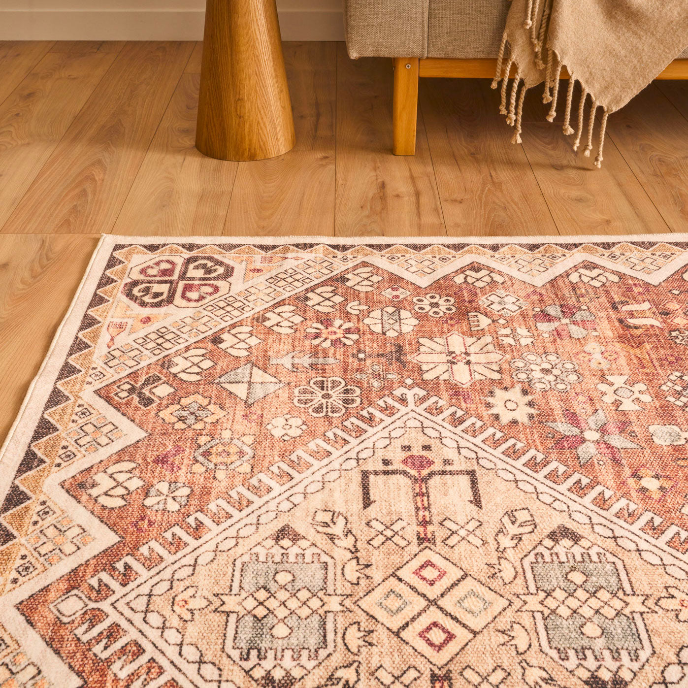 Tapis à motifs traditionnels - Beige - Collection Ottoman OTTOMAN