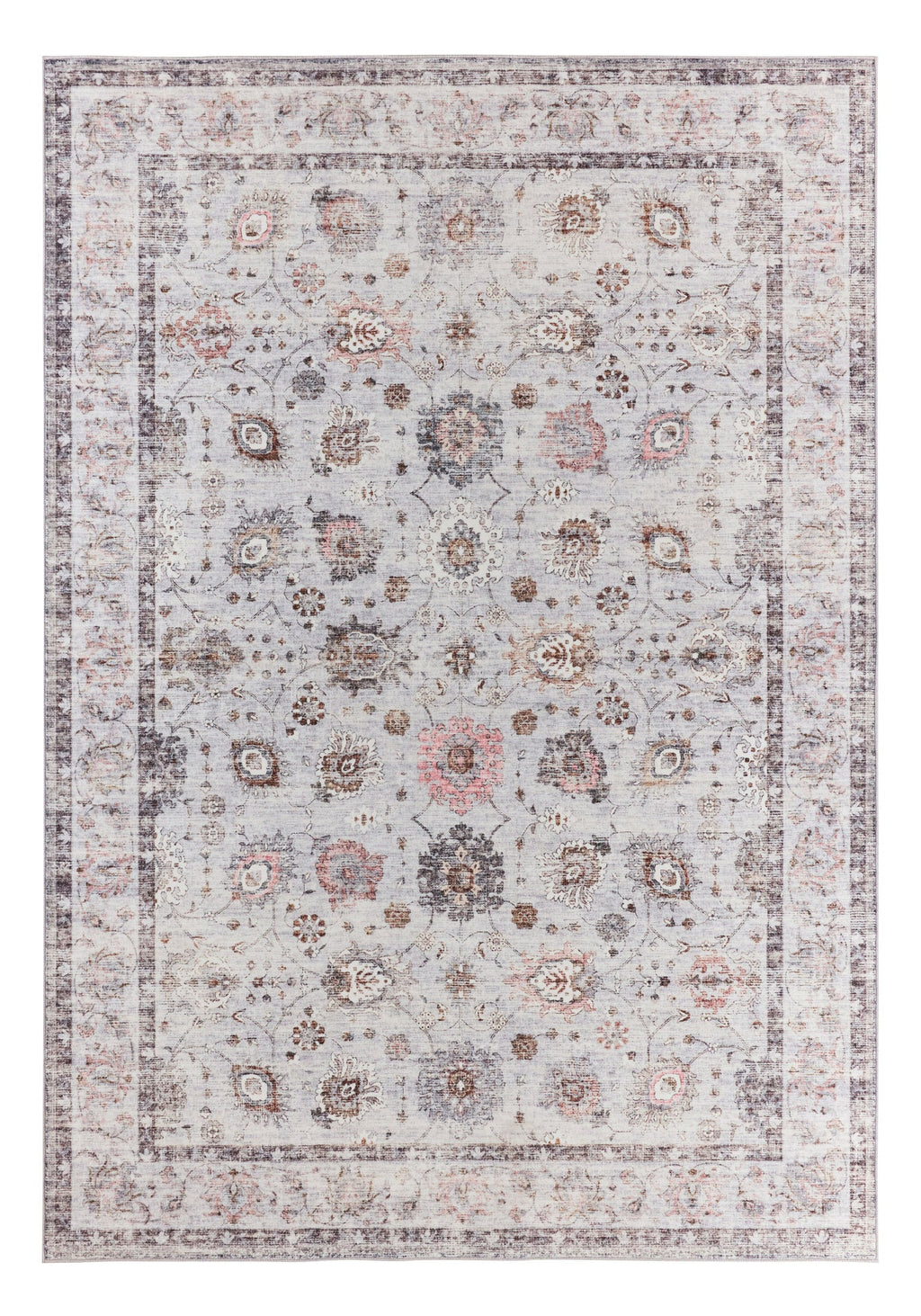 Tapis à motifs traditionnels - Gris - Collection Ottoman OTTOMAN