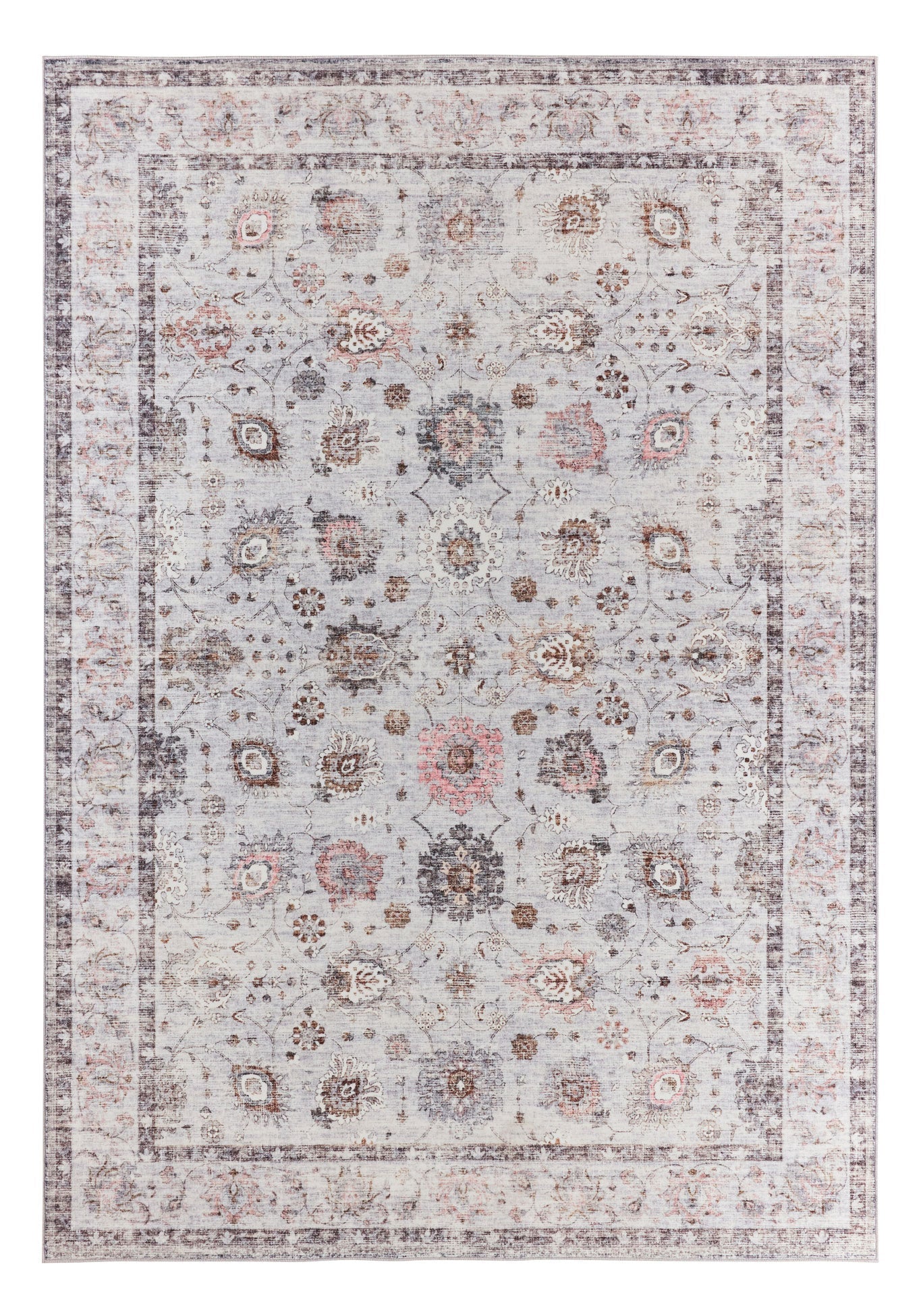 Tapis à motifs traditionnels - Gris - Collection Ottoman OTTOMAN