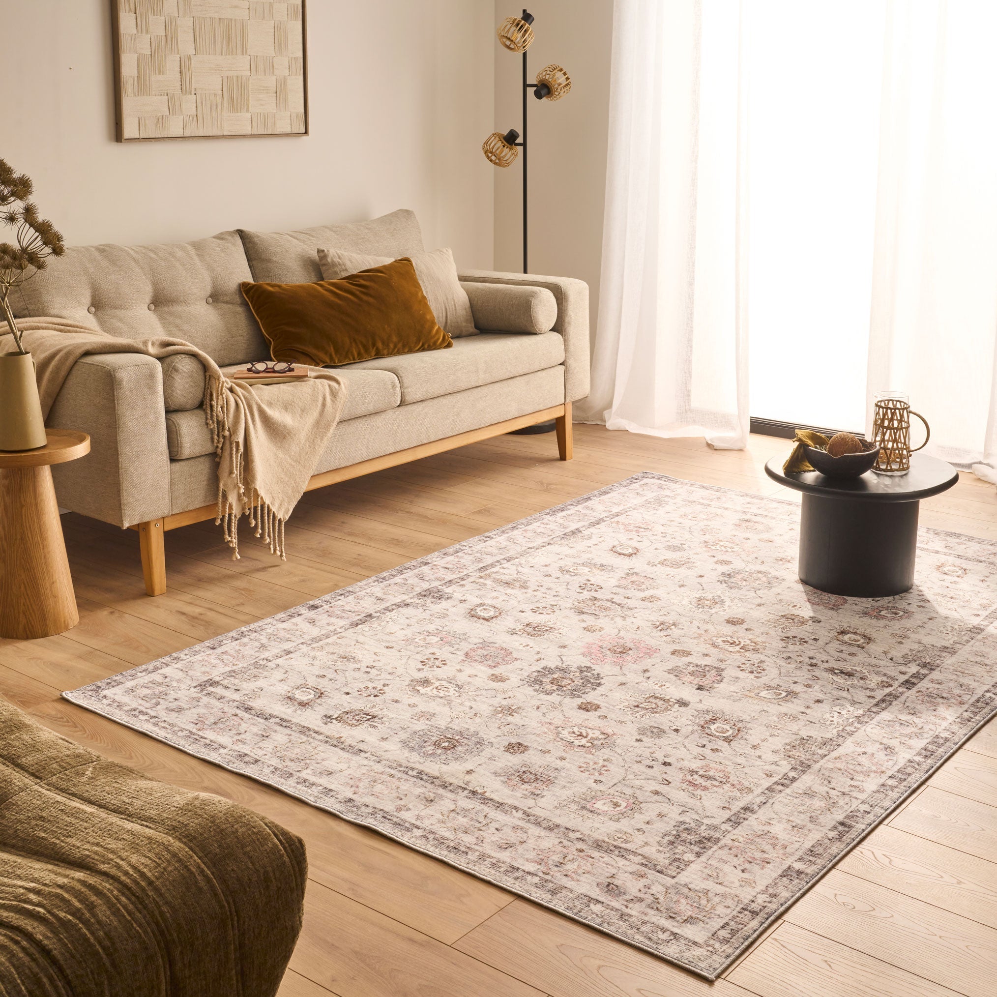 Tapis à motifs traditionnels - Gris - Collection Ottoman OTTOMAN