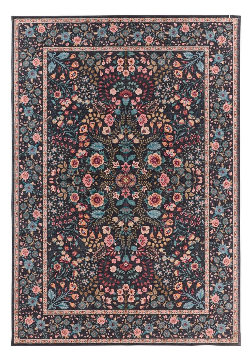 Tapis à motifs traditionnels - Noir - Collection Ottoman OTTOMAN