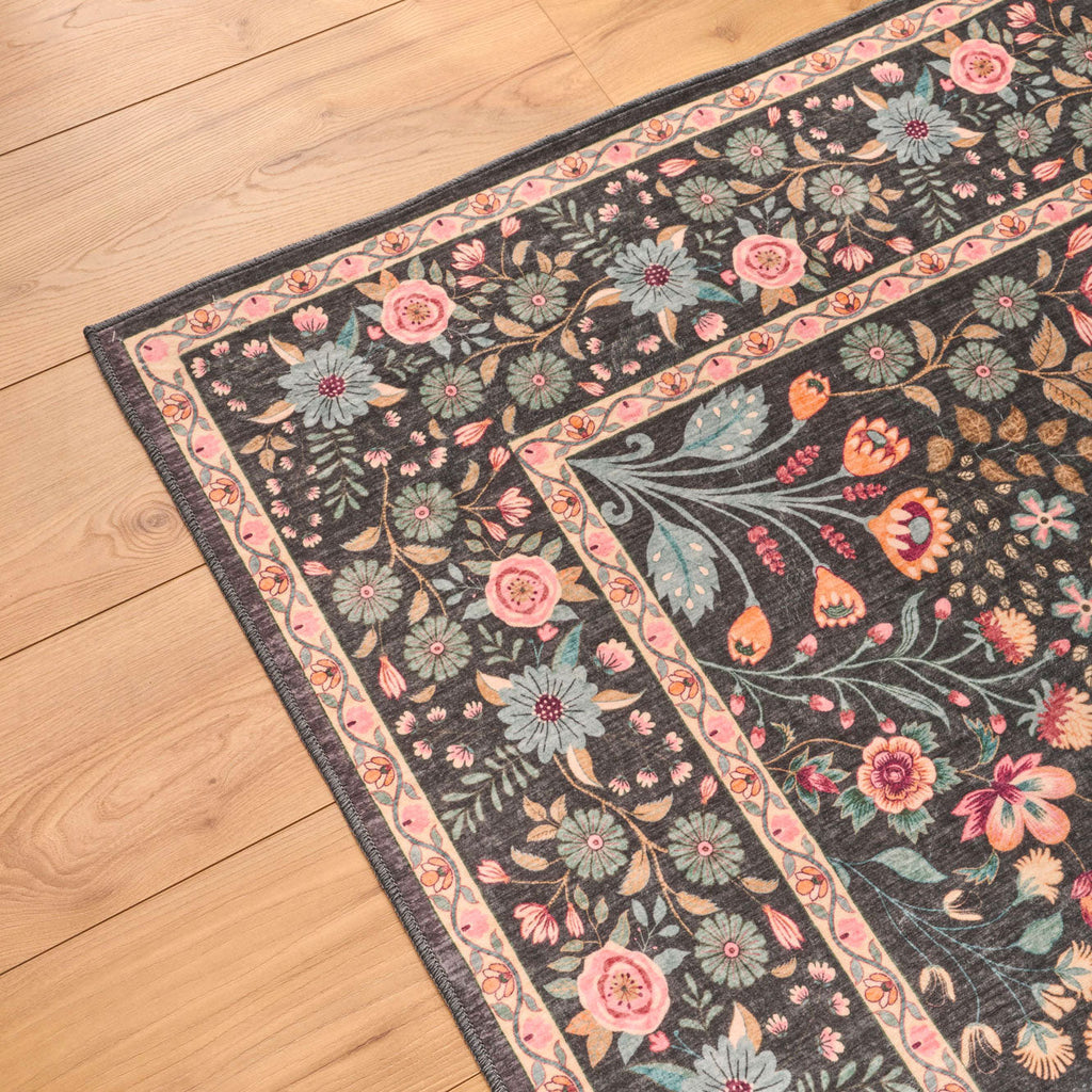 Tapis à motifs traditionnels - Noir - Collection Ottoman OTTOMAN