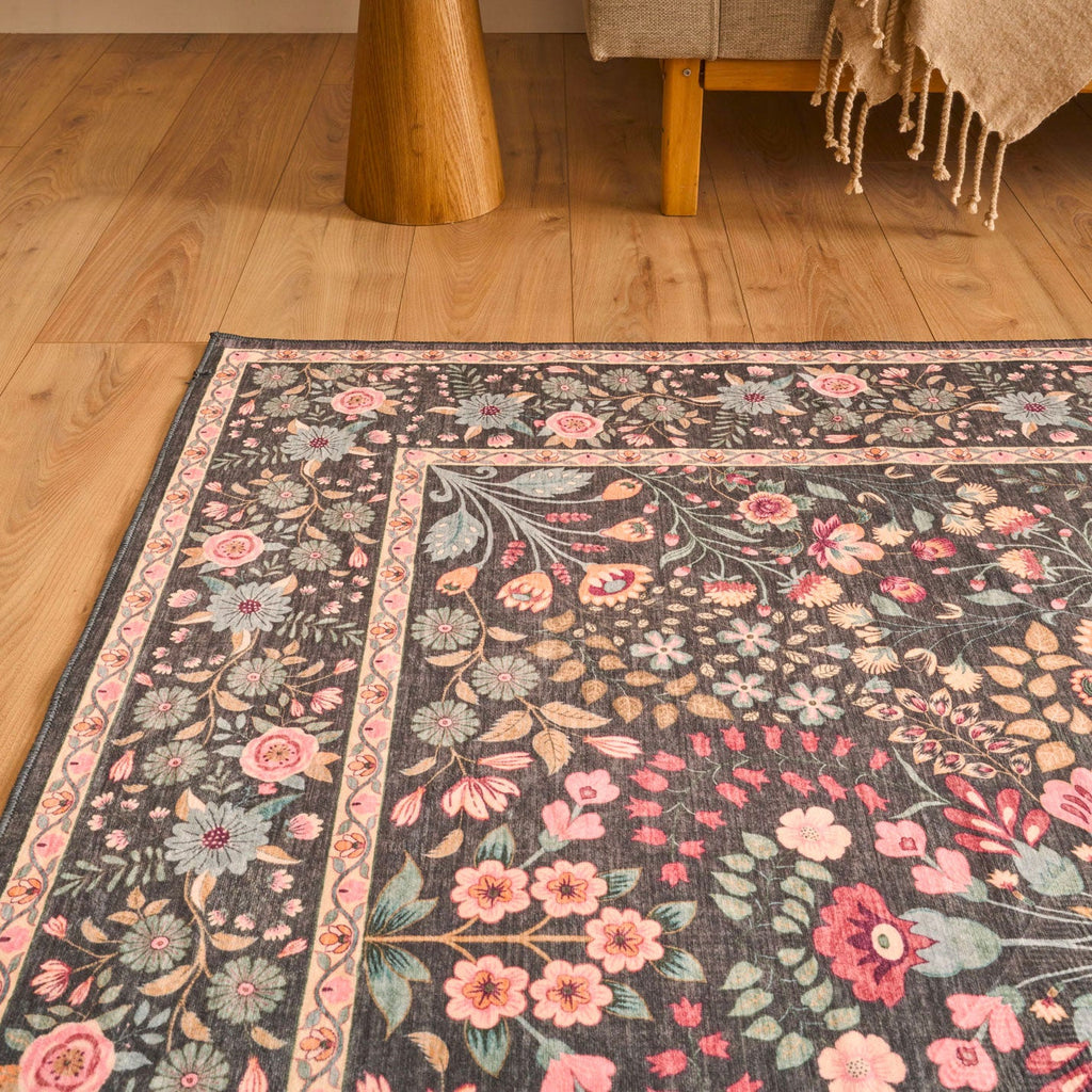 Tapis à motifs traditionnels - Noir - Collection Ottoman OTTOMAN