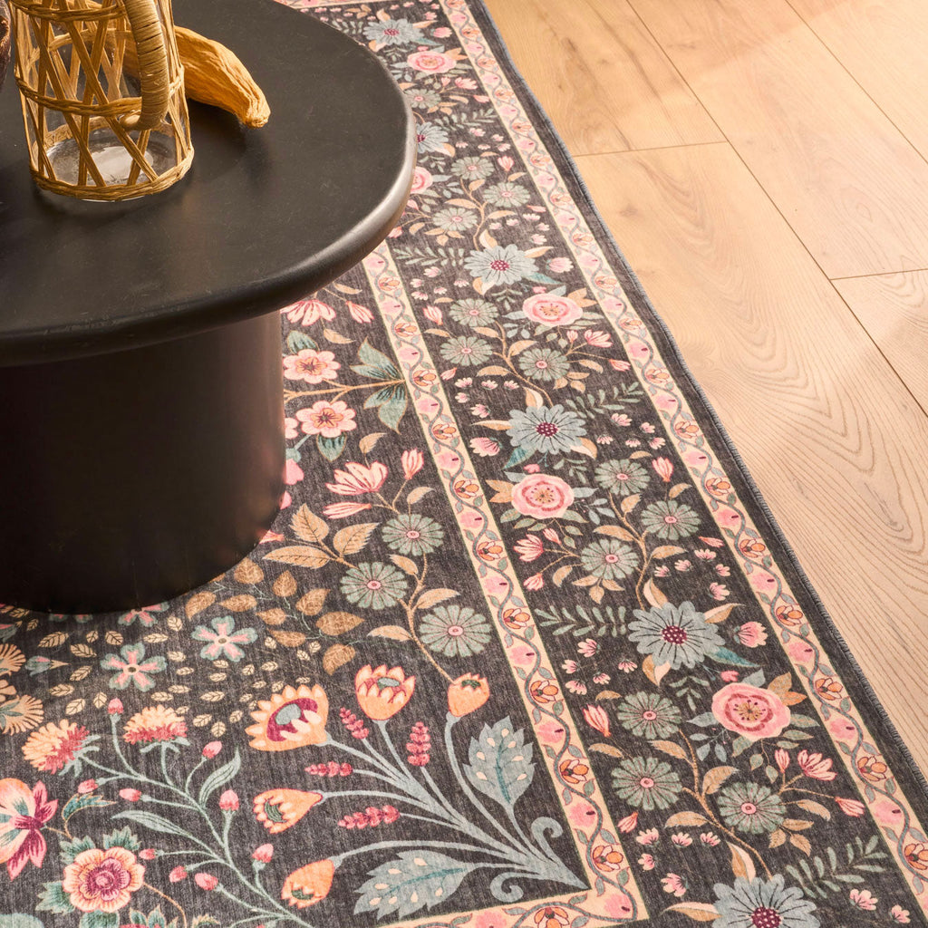 Tapis à motifs traditionnels - Noir - Collection Ottoman OTTOMAN