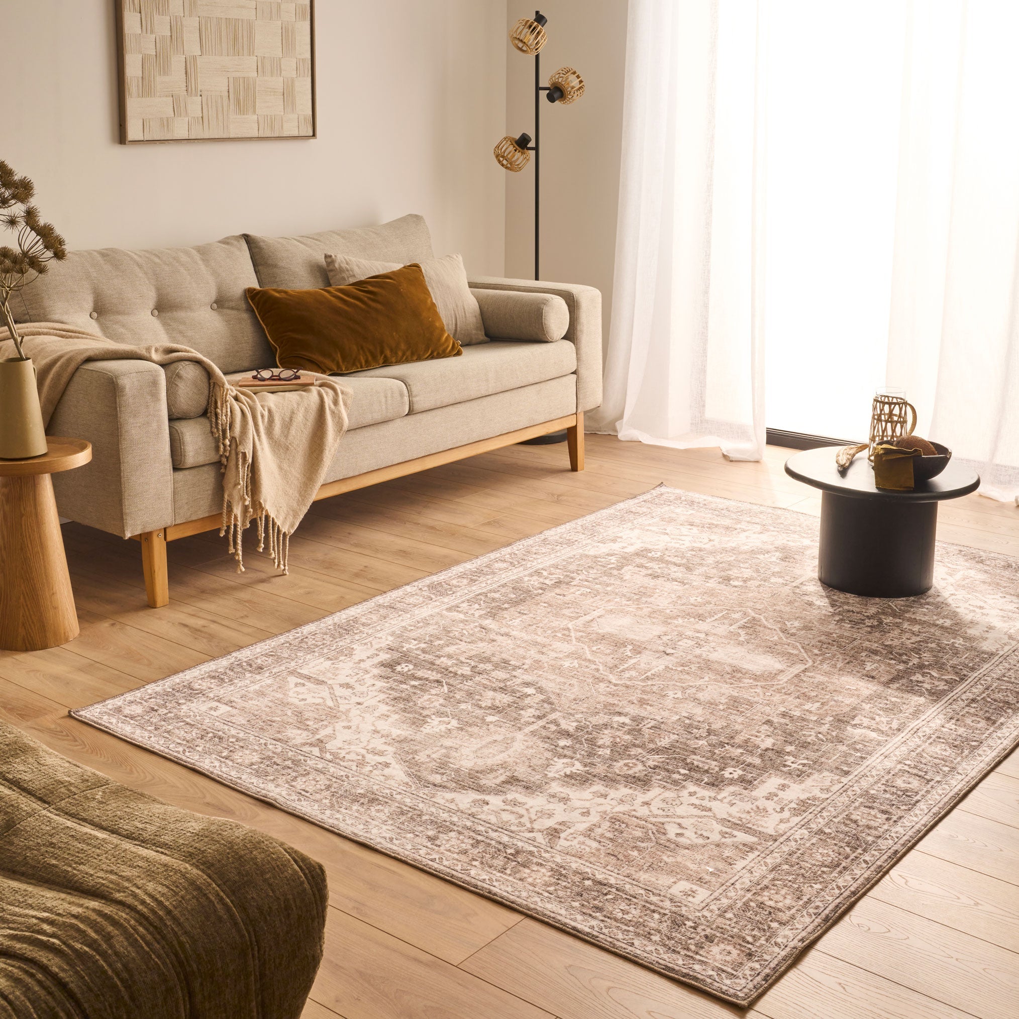 Tapis décoratif vintage - Beige - Collection Ottoman OTTOMAN