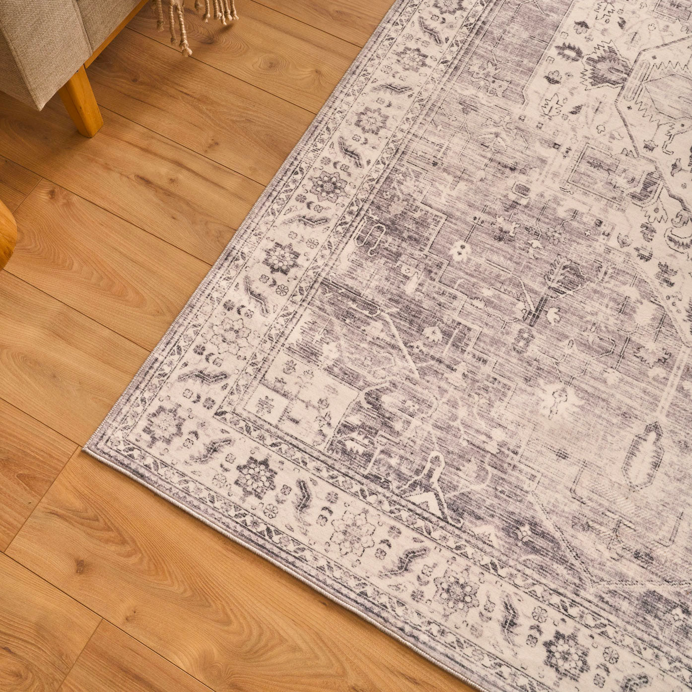 Tapis décoratif vintage - Gris - Collection Ottoman OTTOMAN