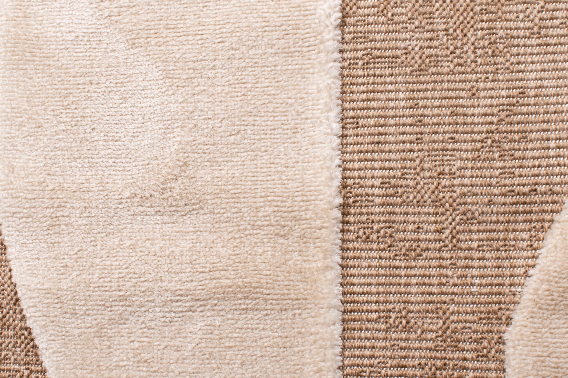 Tapis aspect jute motif abstrait doux  : PAL9489BLA PALMA