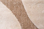 Tapis aspect jute motif abstrait doux  : PAL9489BLA PALMA