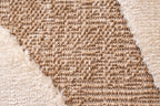 Tapis aspect jute motif abstrait doux  : PAL9489BLA PALMA