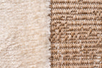 Tapis aspect jute motif abstrait doux  : PAL9489BLA PALMA