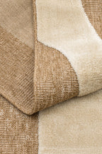 Tapis aspect jute motif abstrait doux  : PAL9489BLA PALMA