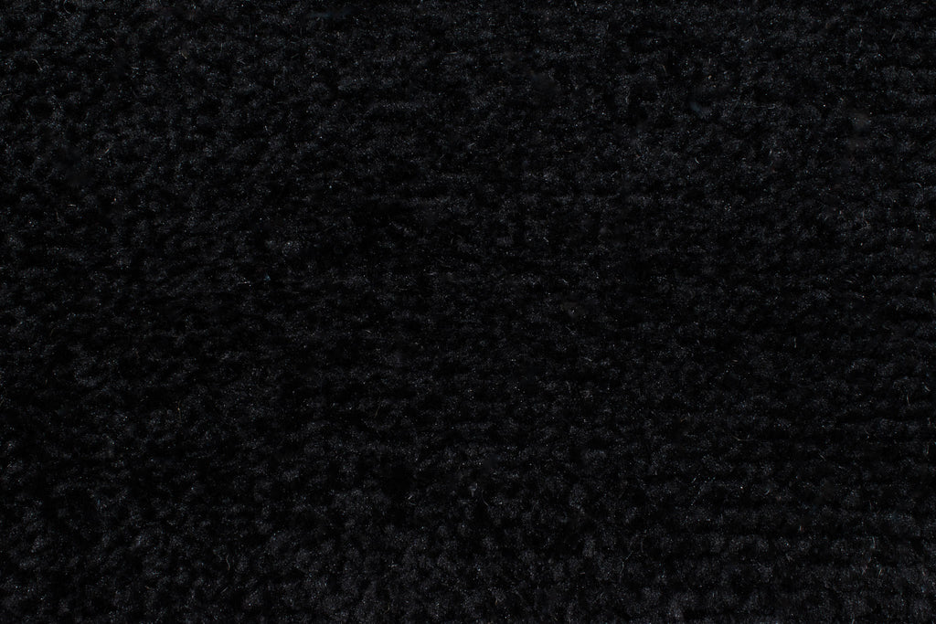 Tapis naturel avec motif en relief noir : PAL9489NOI PALMA