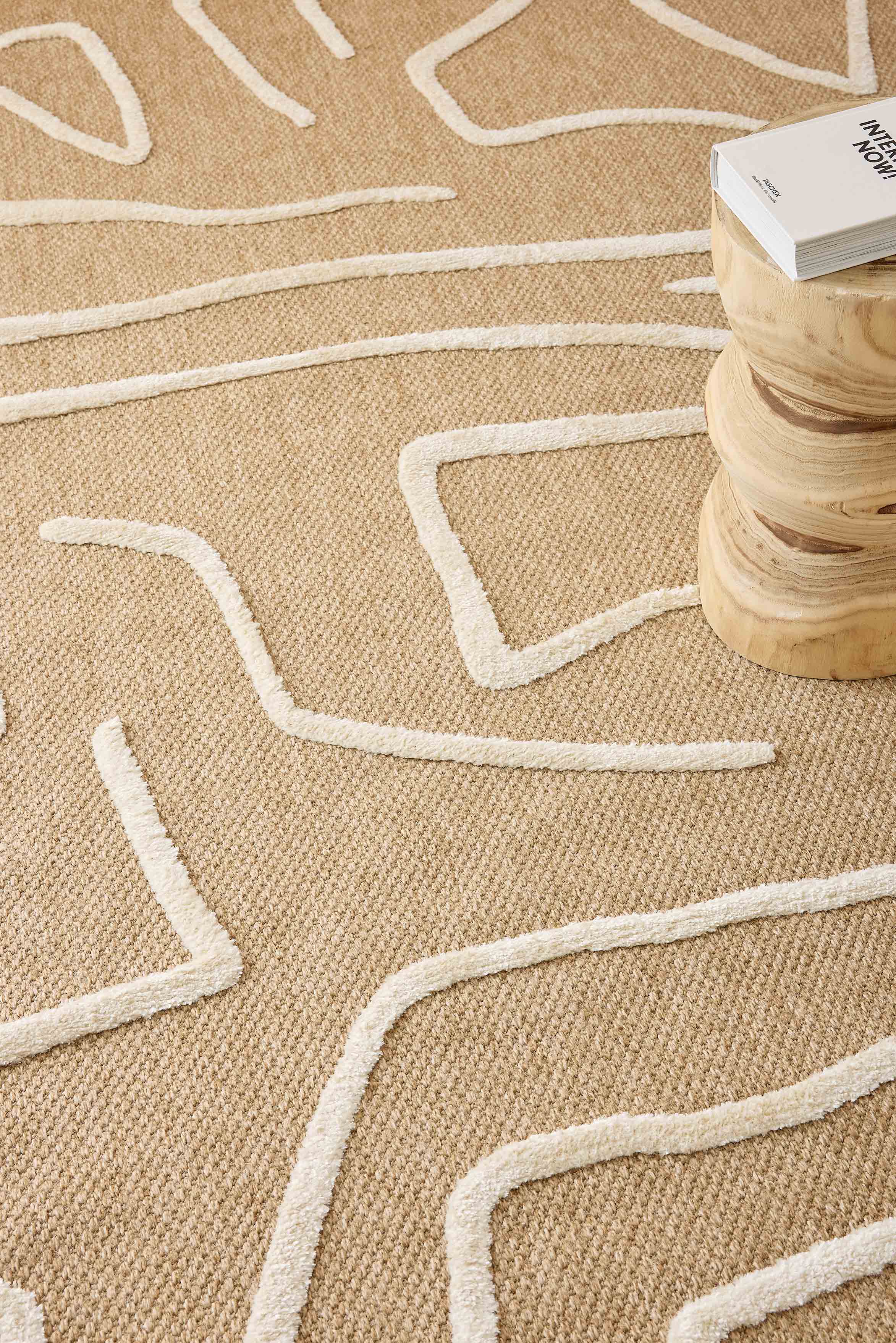 Tapis en aspect jute - Palma - Motif géométrique PALMA