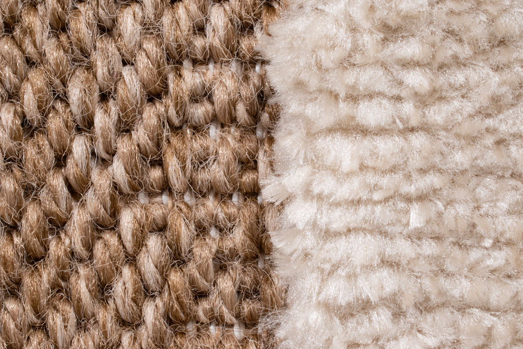 Tapis rustique avec motif en relief beige : PAL9491BLA PALMA