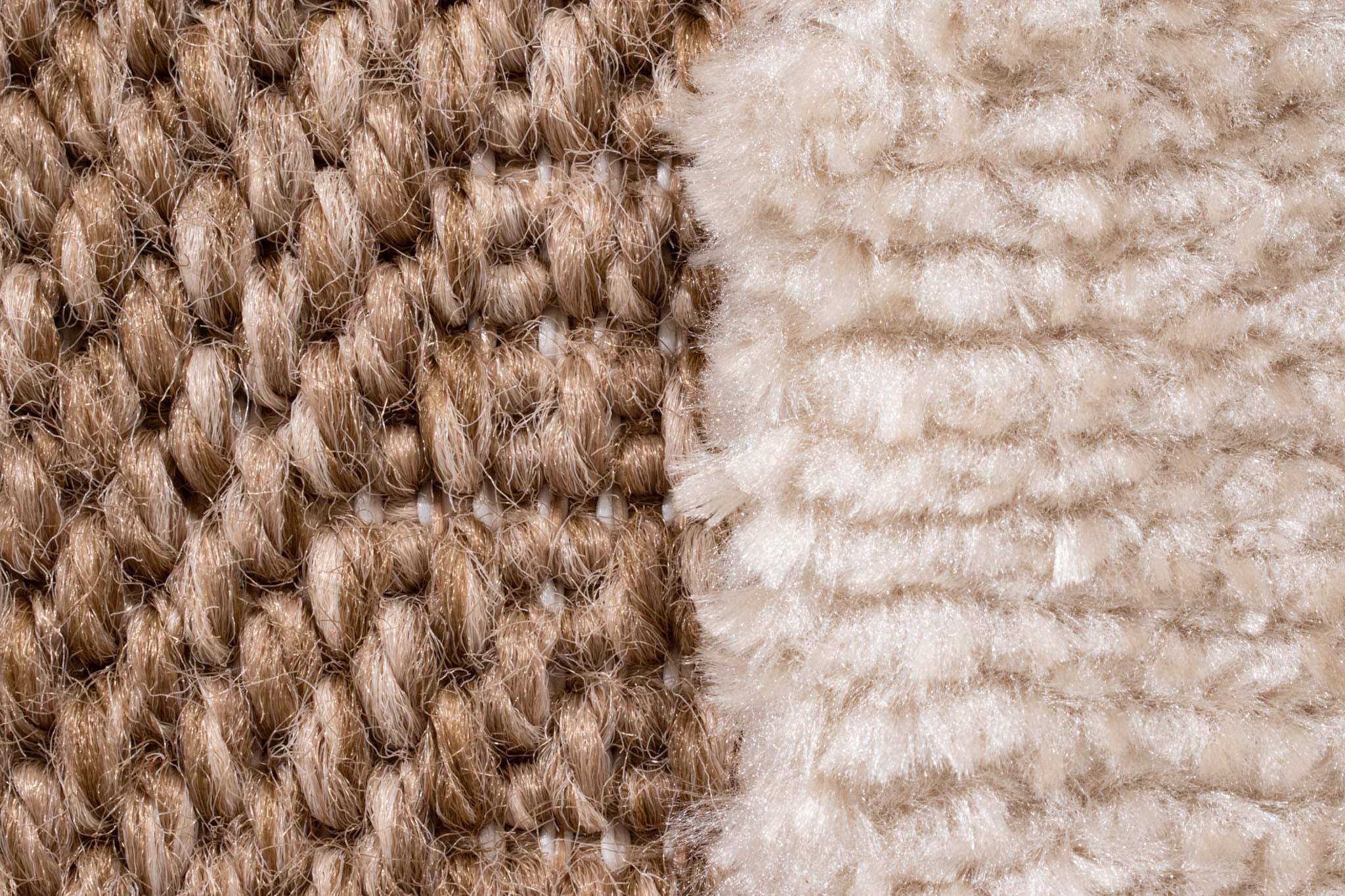 Tapis rustique avec motif en relief beige : PAL9491BLA PALMA