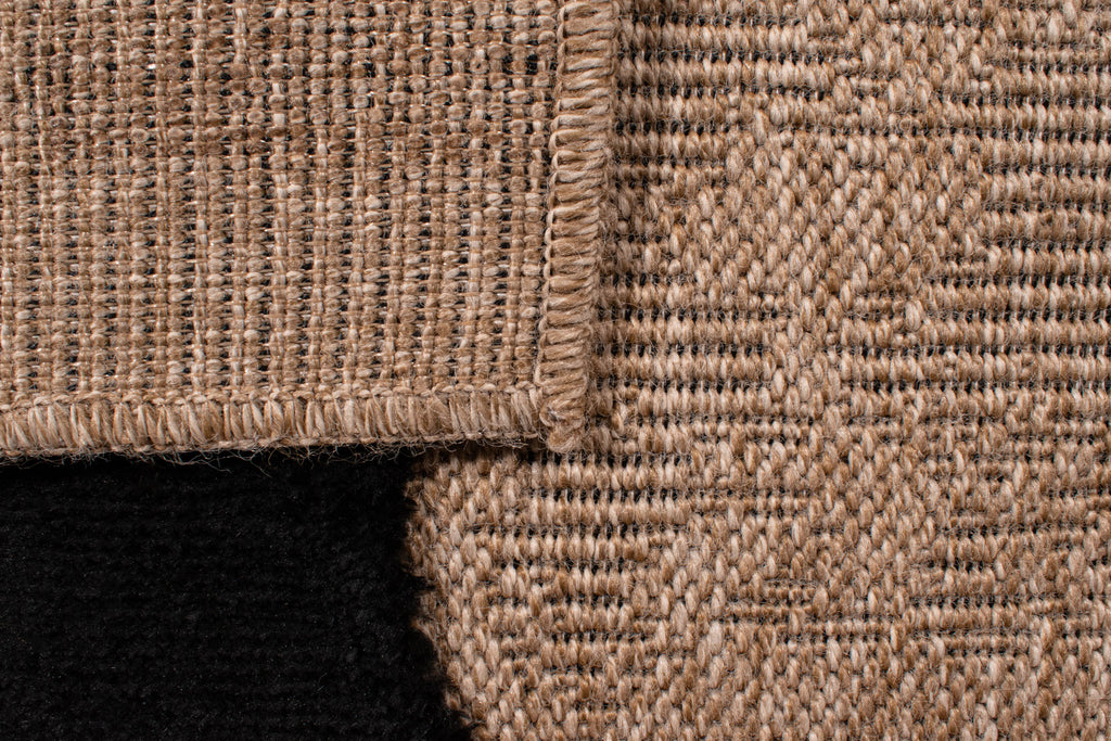 Tapis rustique avec motif noir : PAL9491NOI PALMA