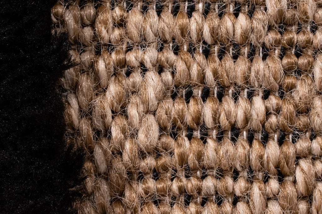 Tapis rustique avec motif noir : PAL9491NOI PALMA