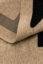 Tapis rustique avec motif noir : PAL9491NOI PALMA