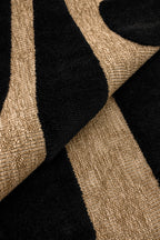 Tapis rustique avec motif noir : PAL9491NOI PALMA