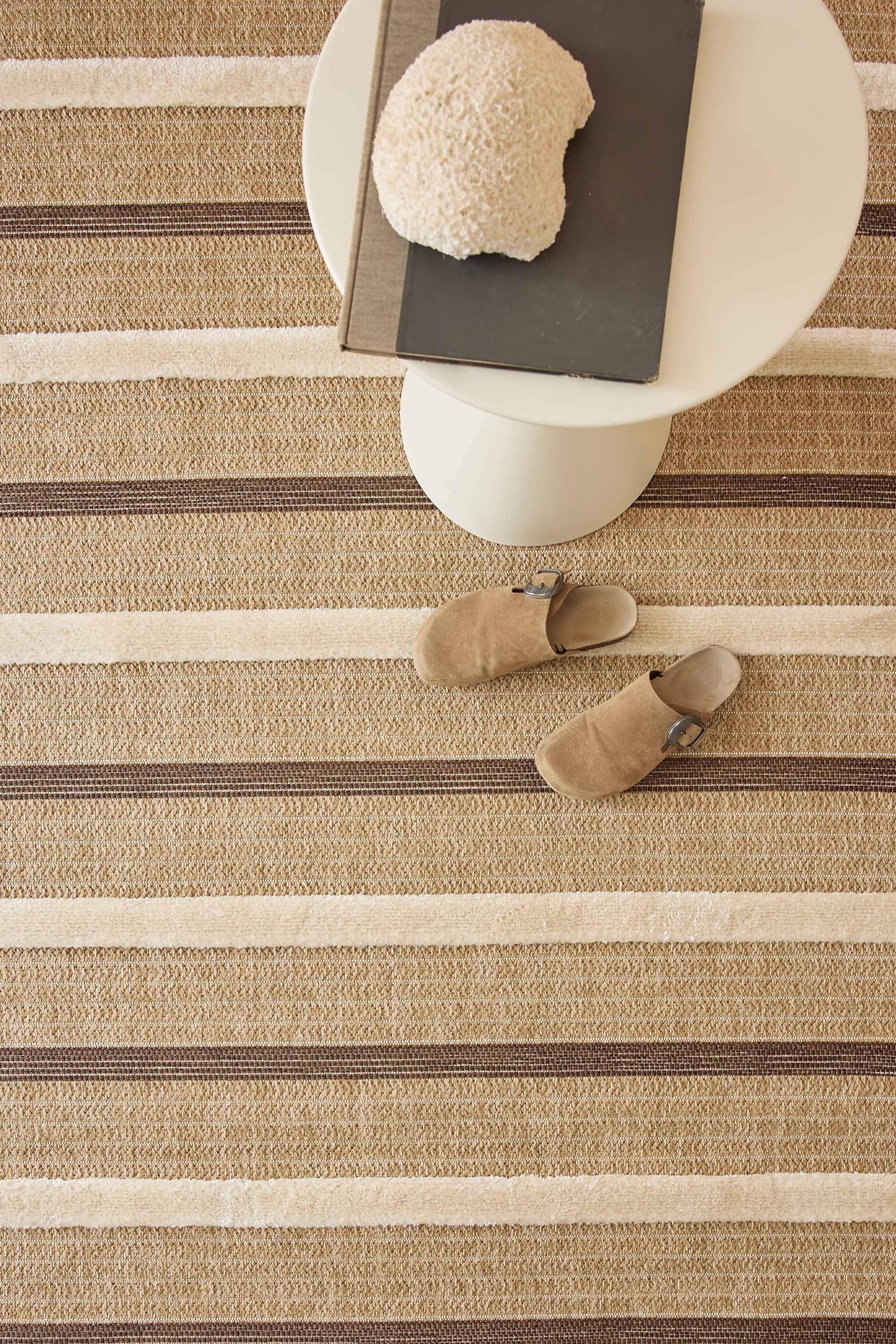Tapis aspect jute - Palma - Motif de zèbre PALMA