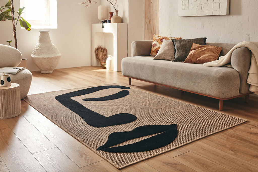 Tapis Palma 9493 noir : PAL9493NOI PALMA