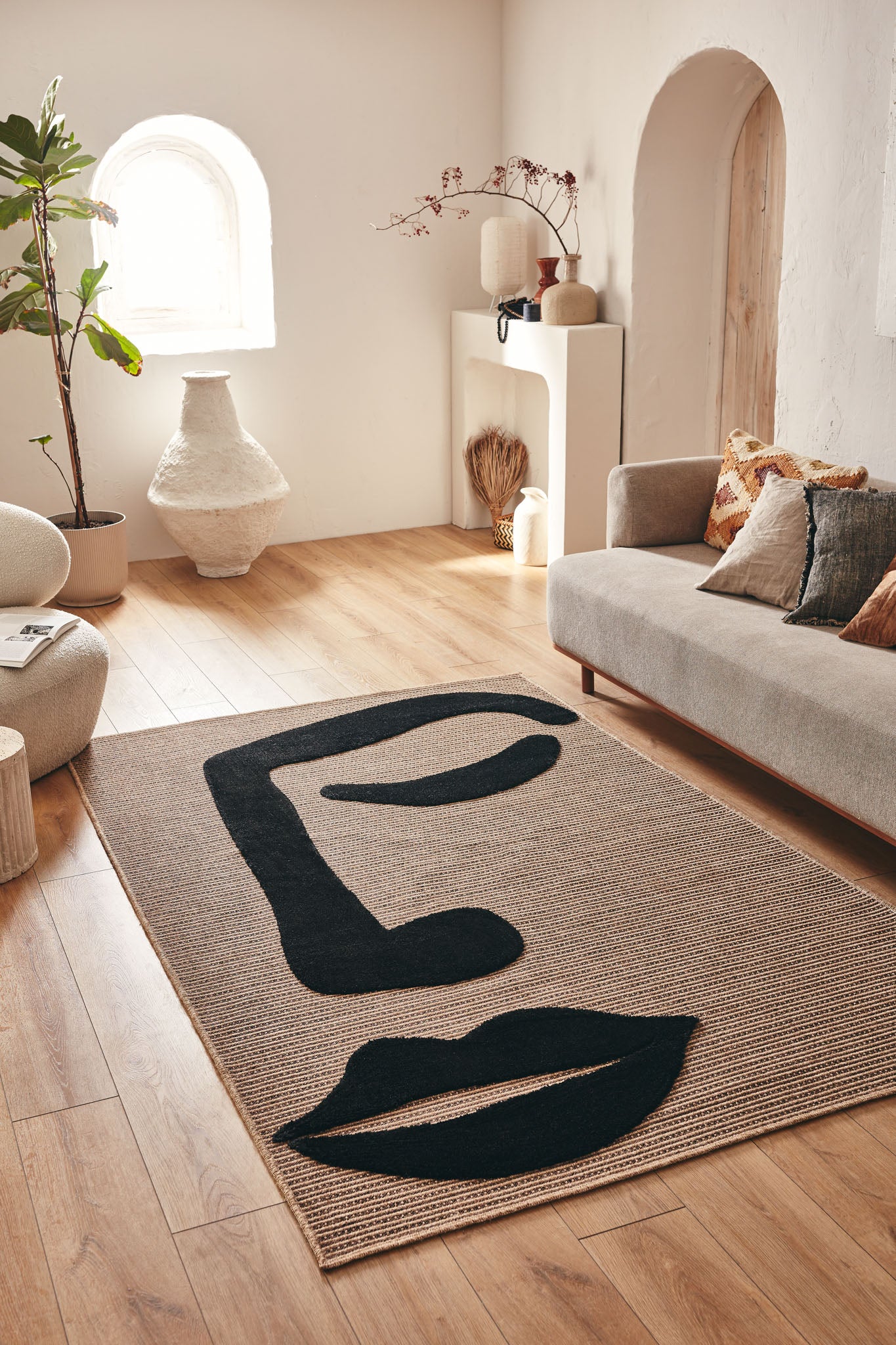 Tapis Palma 9493 noir : PAL9493NOI PALMA