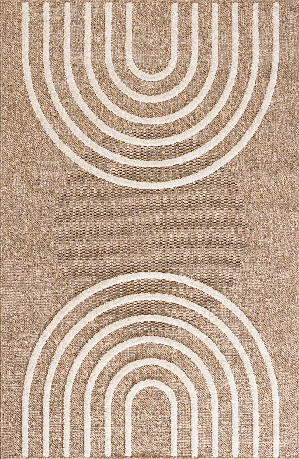 Tapis aspect jute - Palma - Motif en arc-de-cercle PALMA