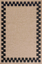 Tapis aspect jute motif abstrait doux  : PAL9489BLA (Copie) PALMA