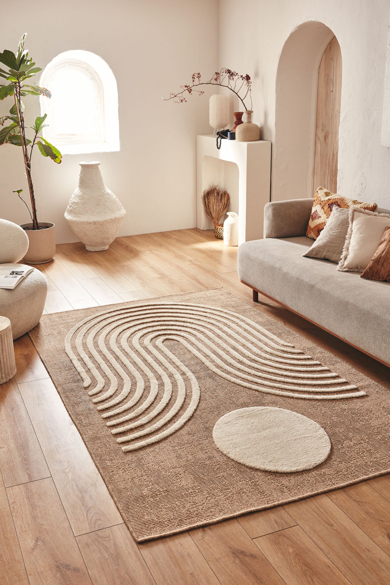 Tapis Palma 9499 blanc : PAL9499BLA PALMA