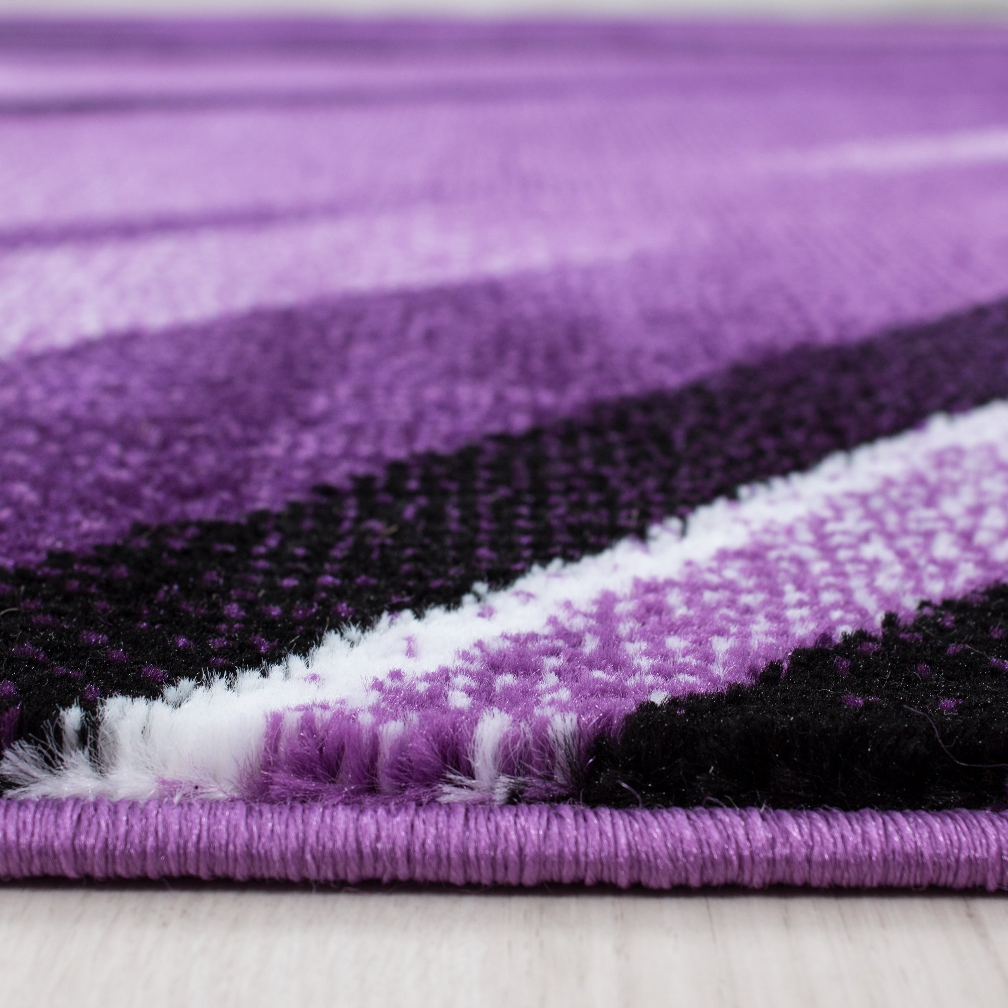 PARMA - Tapis à poils ras à motif graphique violet - PAR9210LIL PARMA