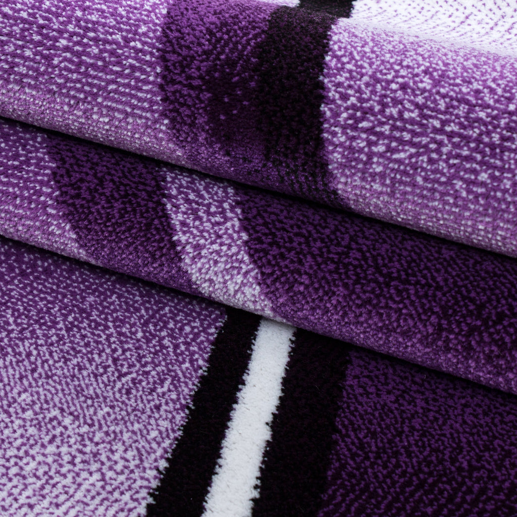 PARMA - Tapis à poils ras à motif graphique violet - PAR9210LIL PARMA