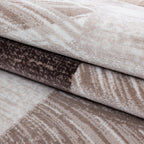 PARMA - Tapis à poils ras à motif géométrique marron - PAR9220MAR PARMA