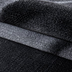 PARMA - Tapis à poils ras à motif vague noir - PAR9240NOI PARMA