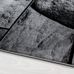 PARMA - Tapis à poils ras à motif noir - PAR9250NOI PARMA