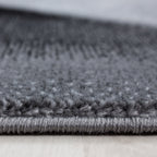 PARMA - Tapis à poils ras à motif artistique noir - PAR9310NOI PARMA