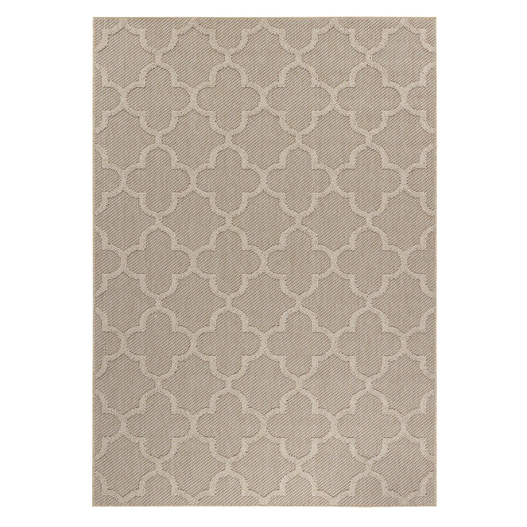 PATARA - Tapis intérieur/extérieur motif baroque beige - PAT4951BEI PATARA