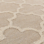 PATARA - Tapis intérieur/extérieur motif baroque beige - PAT4951BEI PATARA