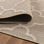 PATARA - Tapis intérieur/extérieur motif baroque beige - PAT4951BEI PATARA