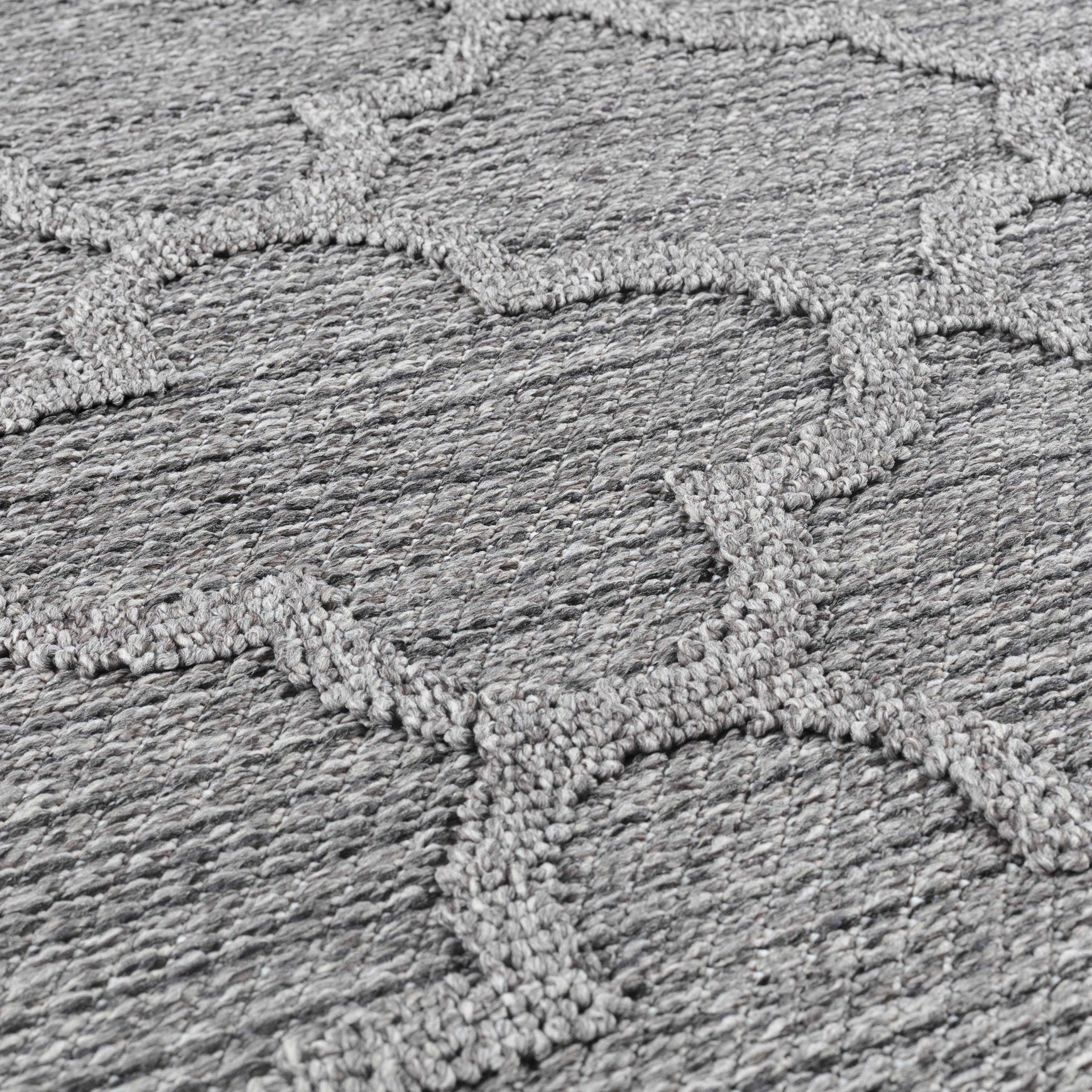 PATARA - Tapis intérieur/extérieur motif baroque gris - PAT4951GRI PATARA