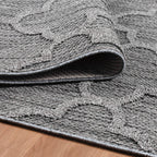 PATARA - Tapis intérieur/extérieur motif baroque gris - PAT4951GRI PATARA