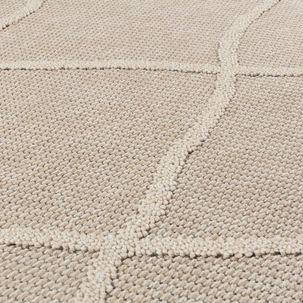 PATARA - Tapis intérieur/extérieur motif berbère beige - PAT4952BEI PATARA