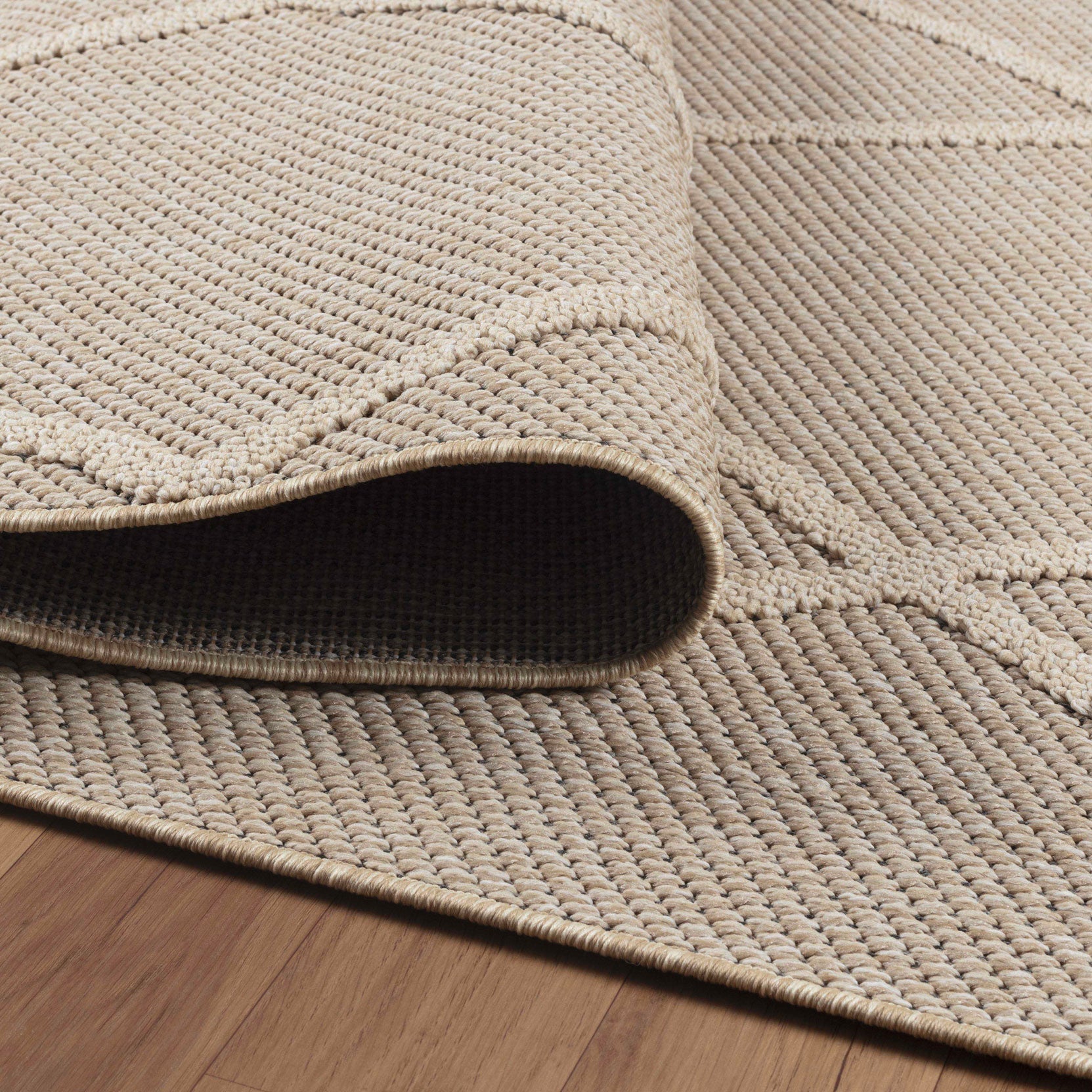 PATARA - Tapis intérieur/extérieur motif berbère beige - PAT4952BEI PATARA