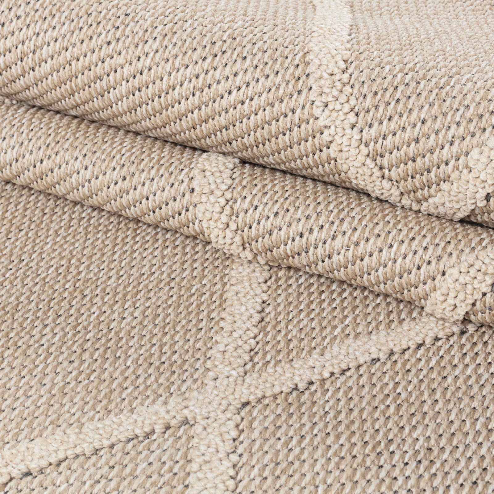 PATARA - Tapis intérieur/extérieur motif berbère beige - PAT4952BEI PATARA