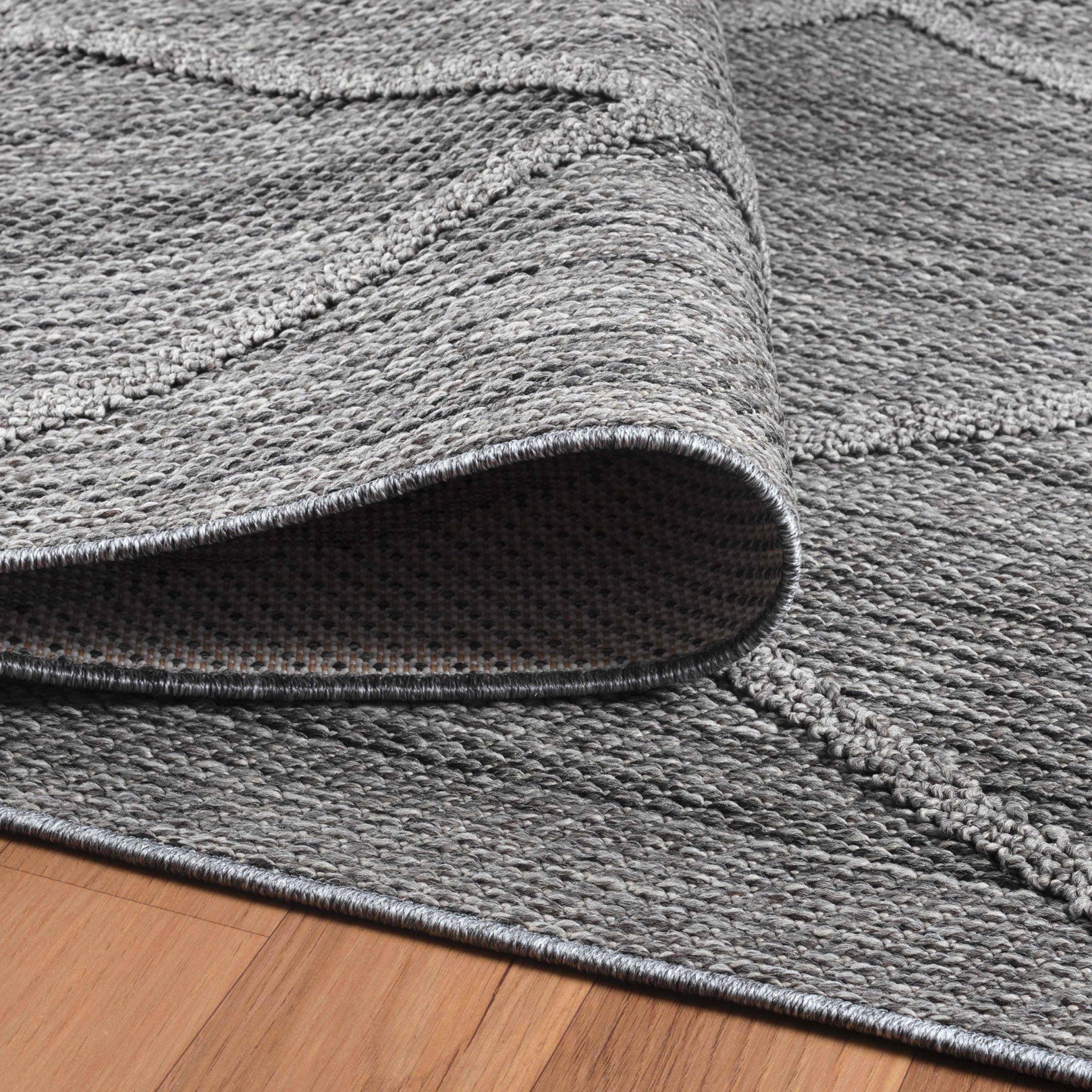 PATARA - Tapis intérieur/extérieur motif berbère gris - PAT4952GRI PATARA