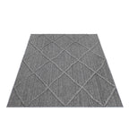 PATARA - Tapis intérieur/extérieur motif berbère gris - PAT4952GRI PATARA