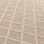 PATARA - Tapis intérieur/extérieur motif losange beige - PAT4953BEI PATARA