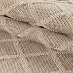 PATARA - Tapis intérieur/extérieur motif losange beige - PAT4953BEI PATARA