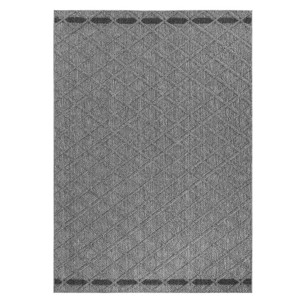 PATARA - Tapis intérieur/extérieur motif losange gris - PAT4953GRI PATARA